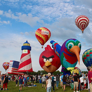 Angry Bird&Parrot Hot-Air Balloons